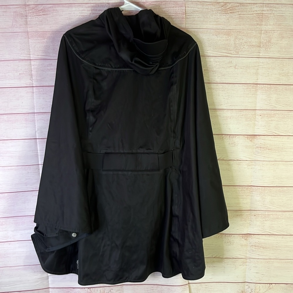 Novara Black Rain Cycling Cape Hooded Poncho Size S/M - Picture 12 of 12